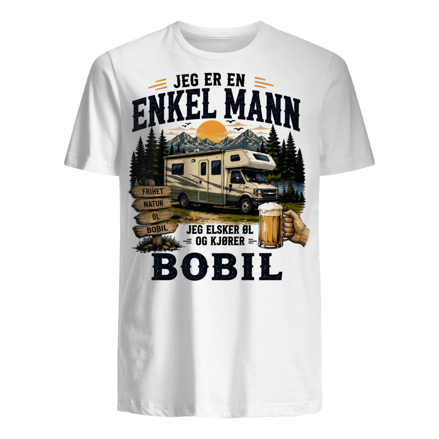 Jeg Er En Enkel Mann Jeg Elsker Øl Og Kjører Bobil