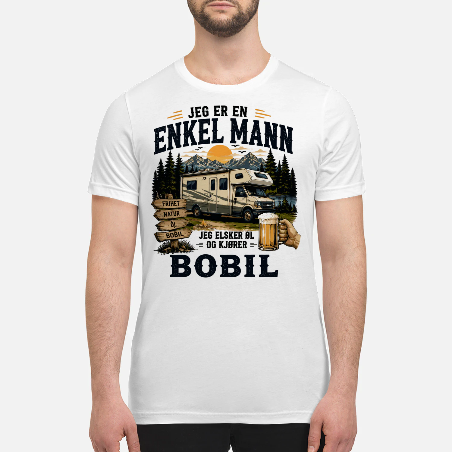 Jeg Er En Enkel Mann Jeg Elsker Øl Og Kjører Bobil