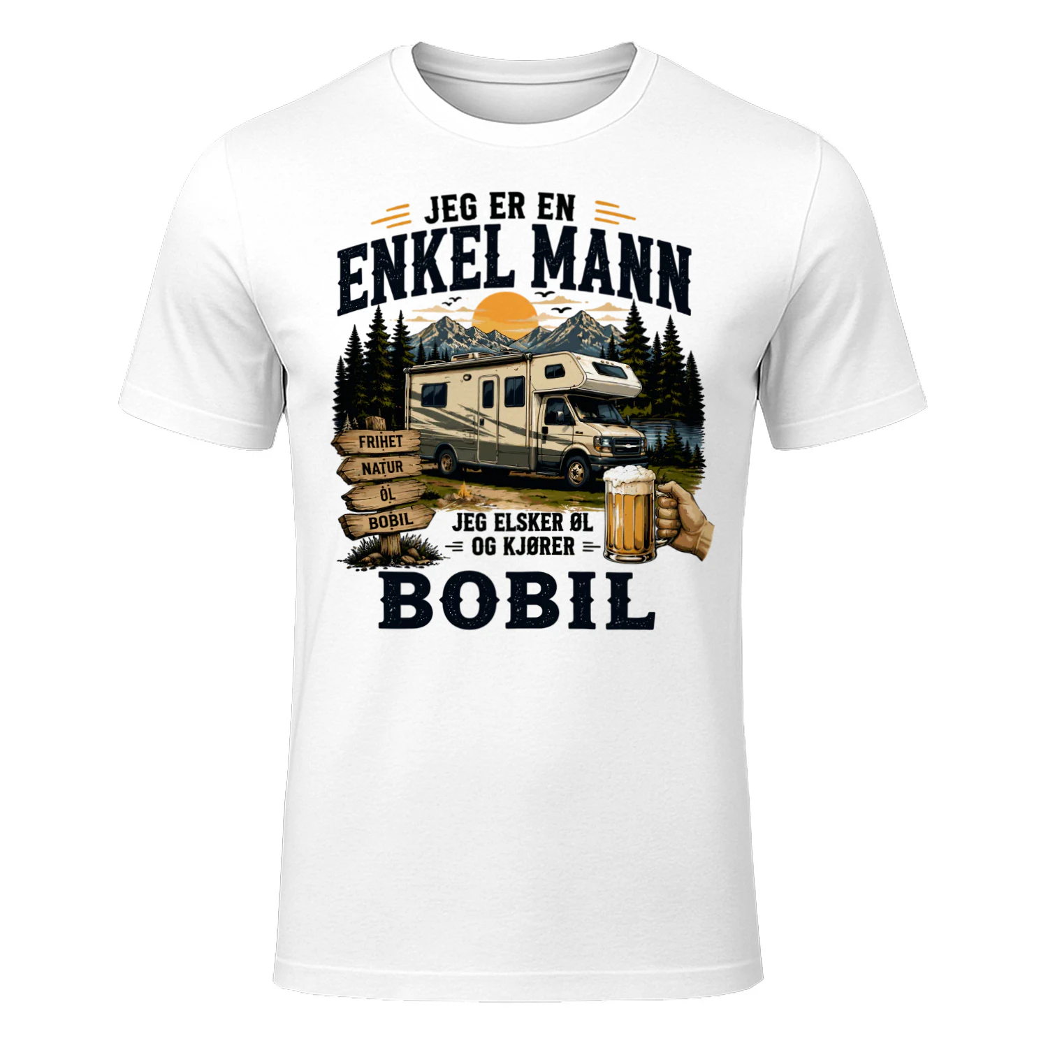 Jeg Er En Enkel Mann Jeg Elsker Øl Og Kjører Bobil