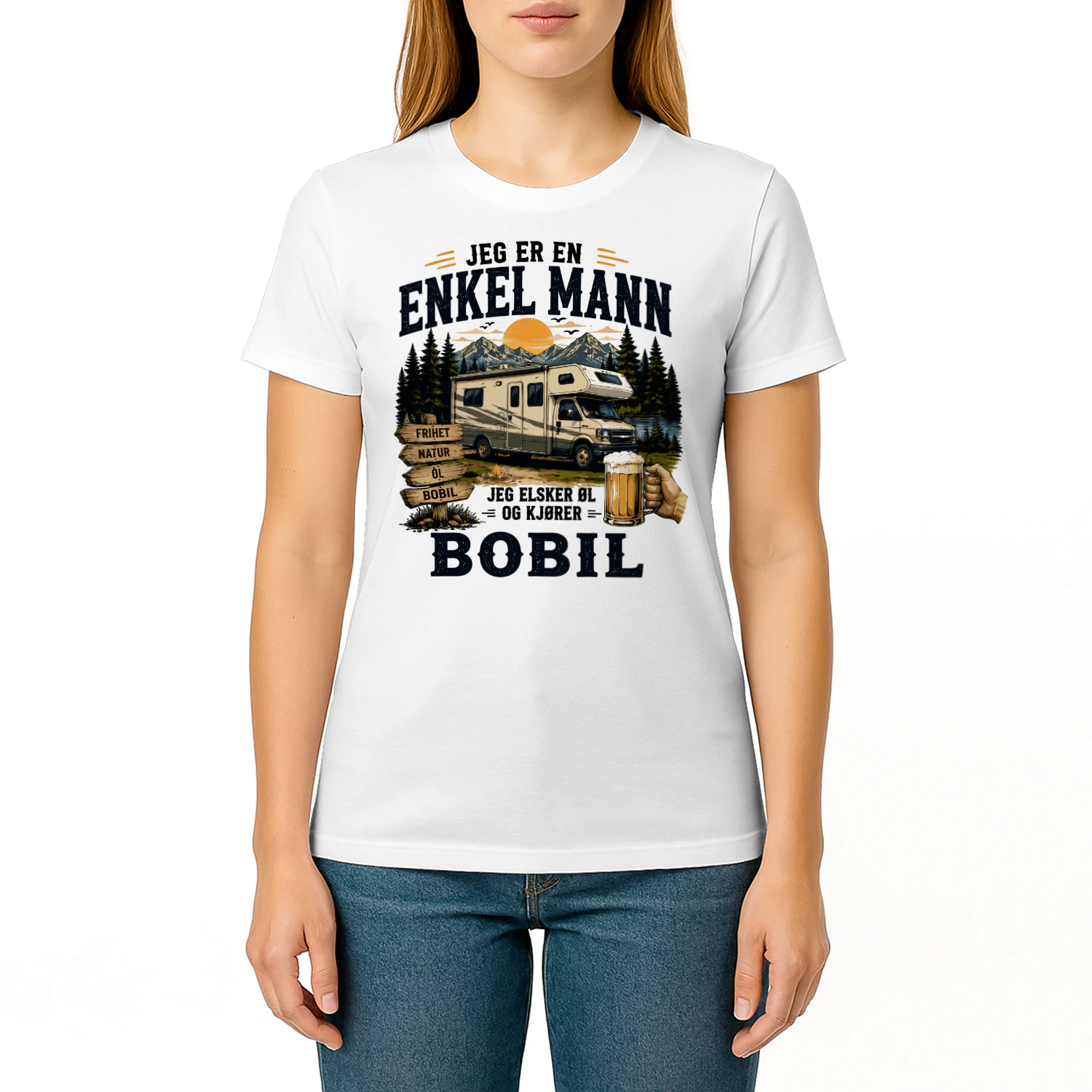 Jeg Er En Enkel Mann Jeg Elsker Øl Og Kjører Bobil