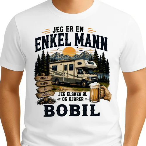 Jeg Er En Enkel Mann Jeg Elsker Øl Og Kjører Bobil