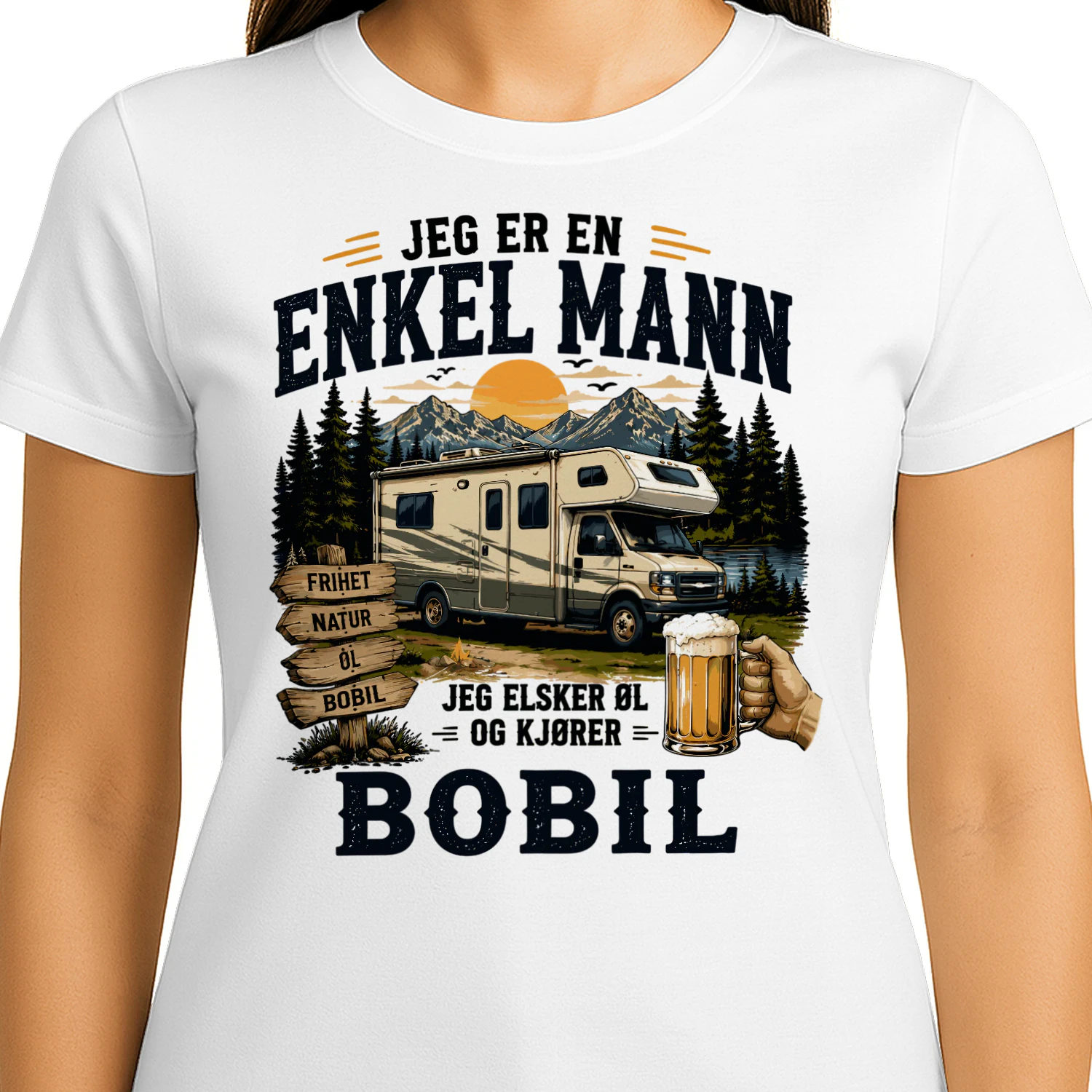 Jeg Er En Enkel Mann Jeg Elsker Øl Og Kjører Bobil
