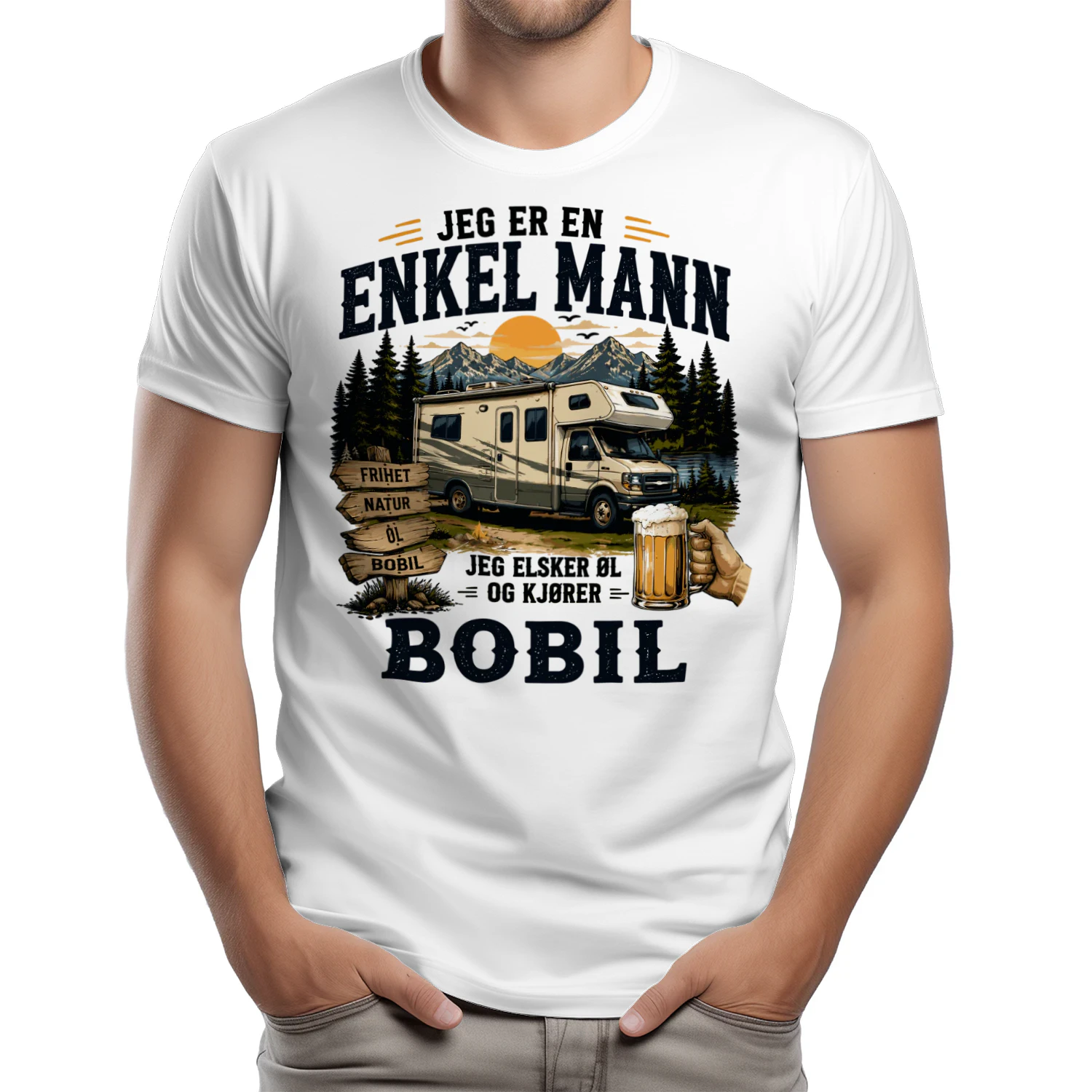 Jeg Er En Enkel Mann Jeg Elsker Øl Og Kjører Bobil