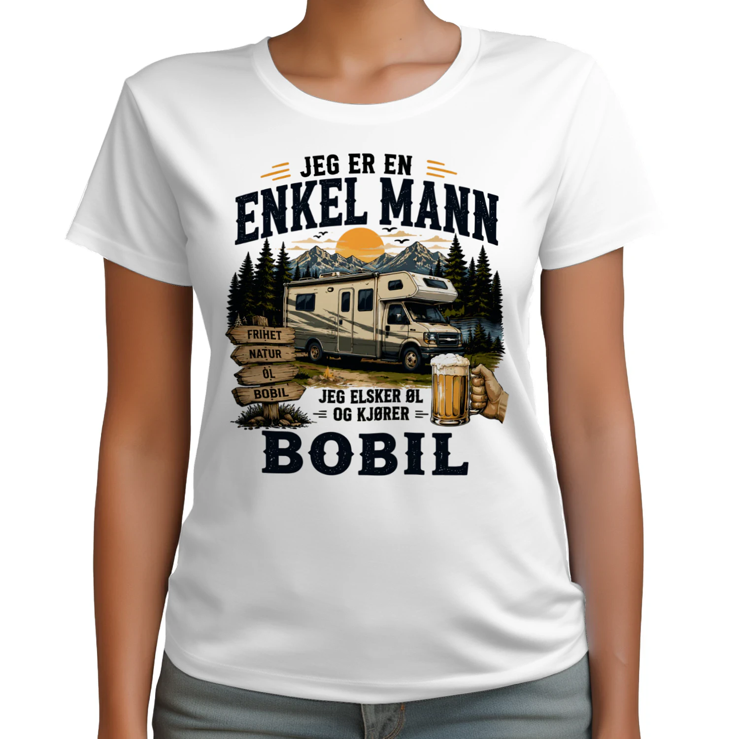 Jeg Er En Enkel Mann Jeg Elsker Øl Og Kjører Bobil