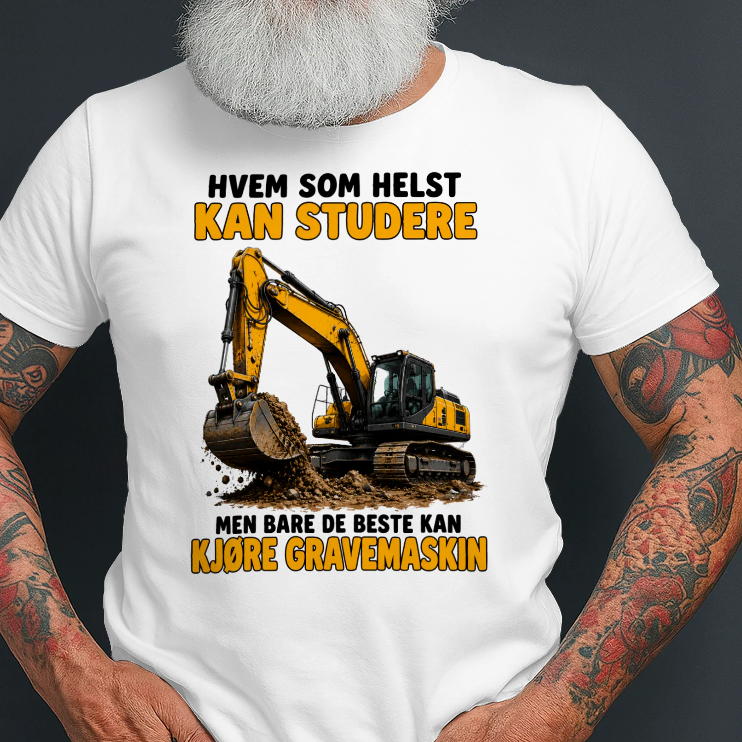 Hvem som helst kan studere, men bare de beste kan kjøre gravemaskin