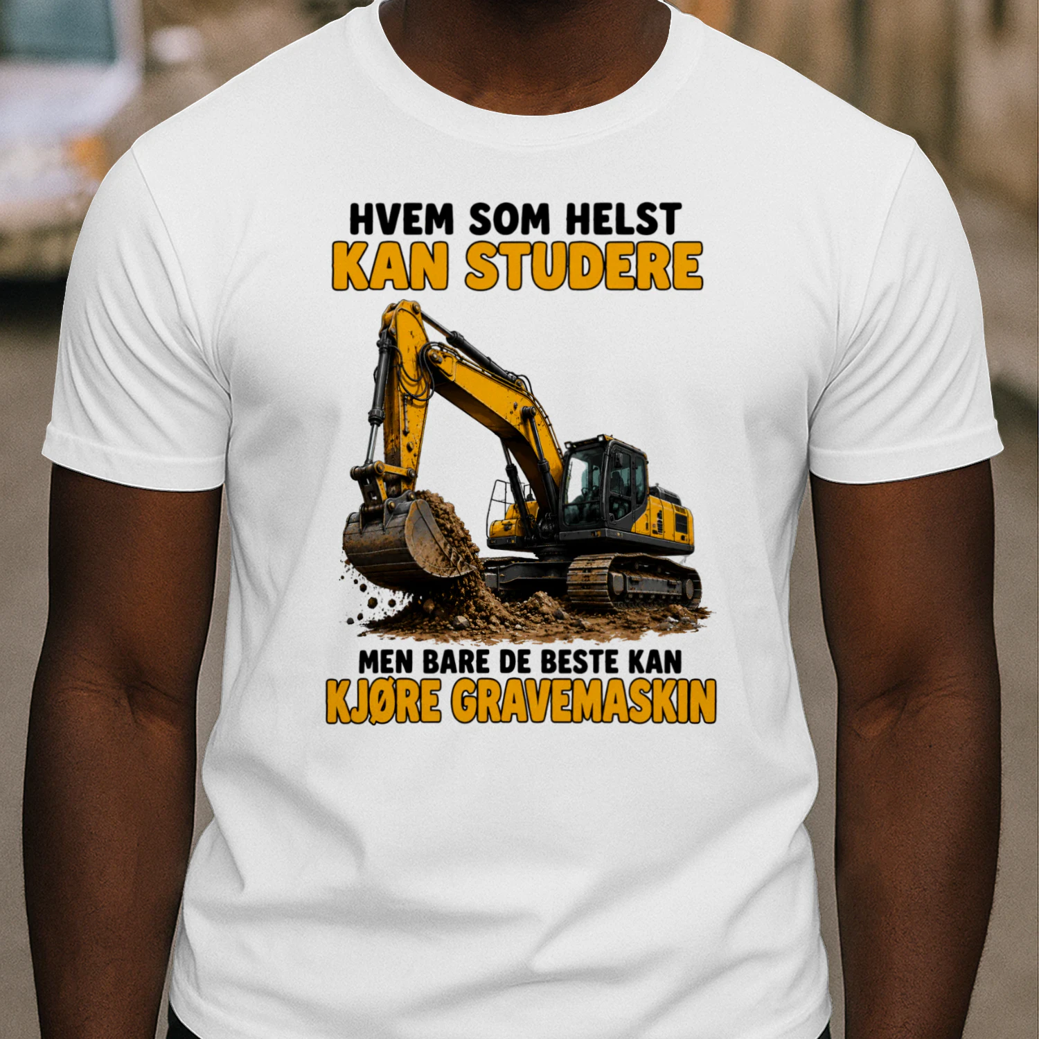 Hvem som helst kan studere, men bare de beste kan kjøre gravemaskin