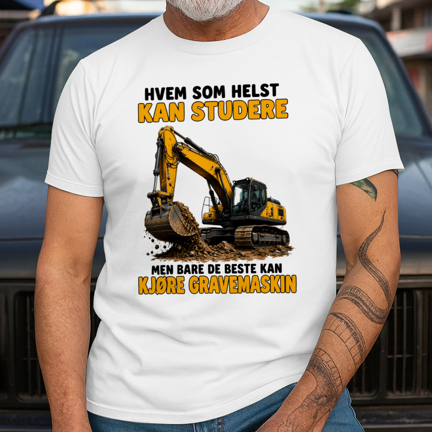 Hvem som helst kan studere, men bare de beste kan kjøre gravemaskin