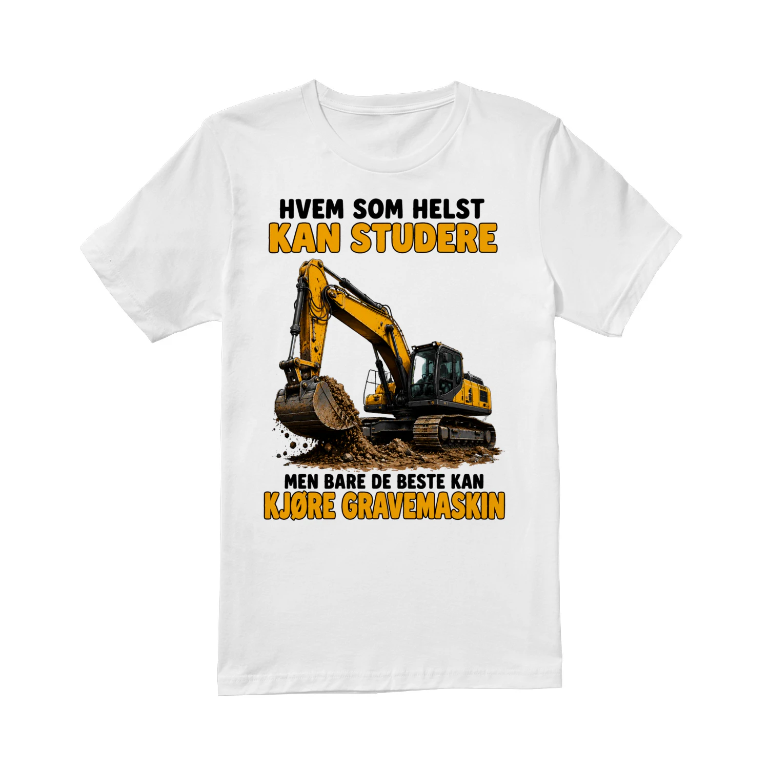 Hvem som helst kan studere, men bare de beste kan kjøre gravemaskin