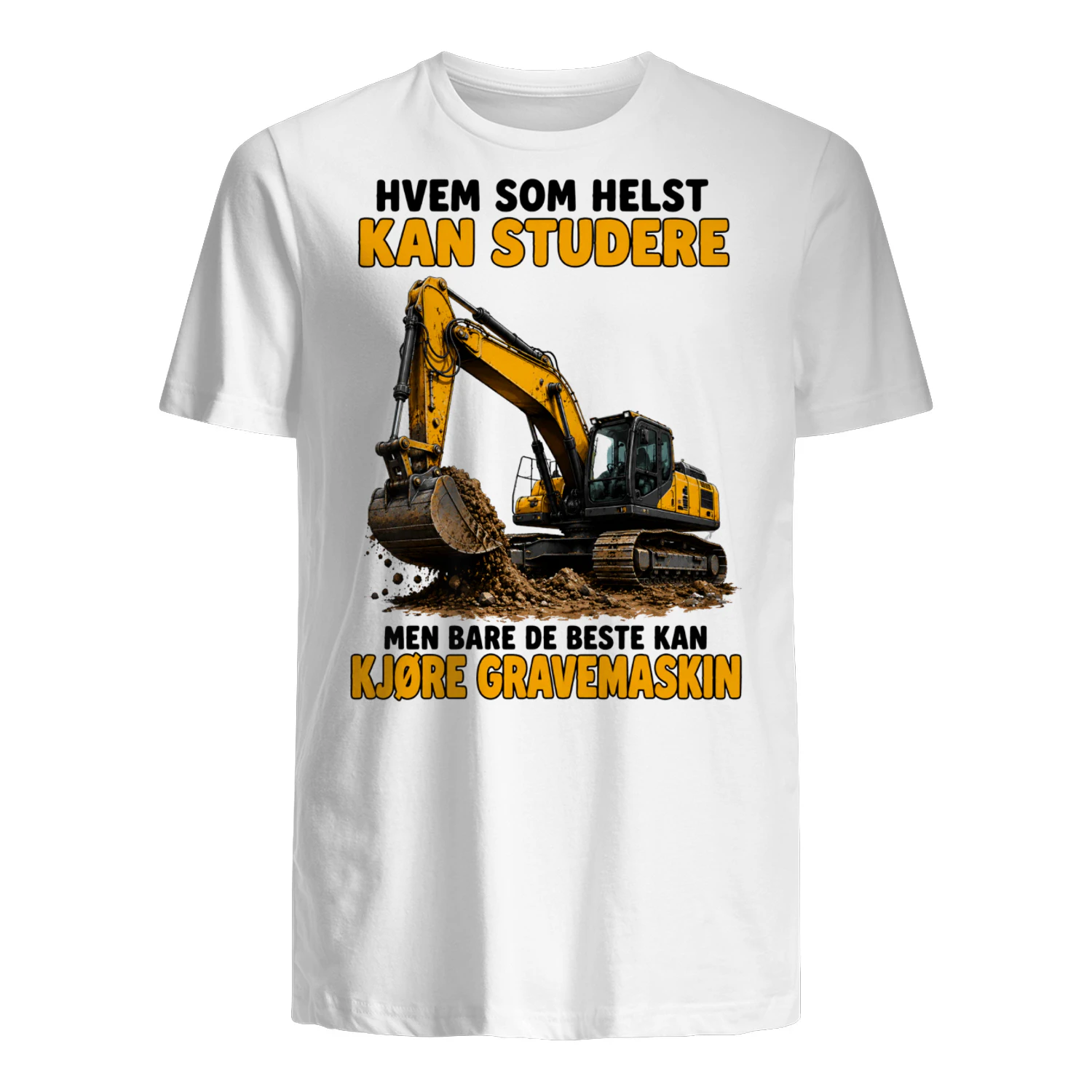 Hvem som helst kan studere, men bare de beste kan kjøre gravemaskin