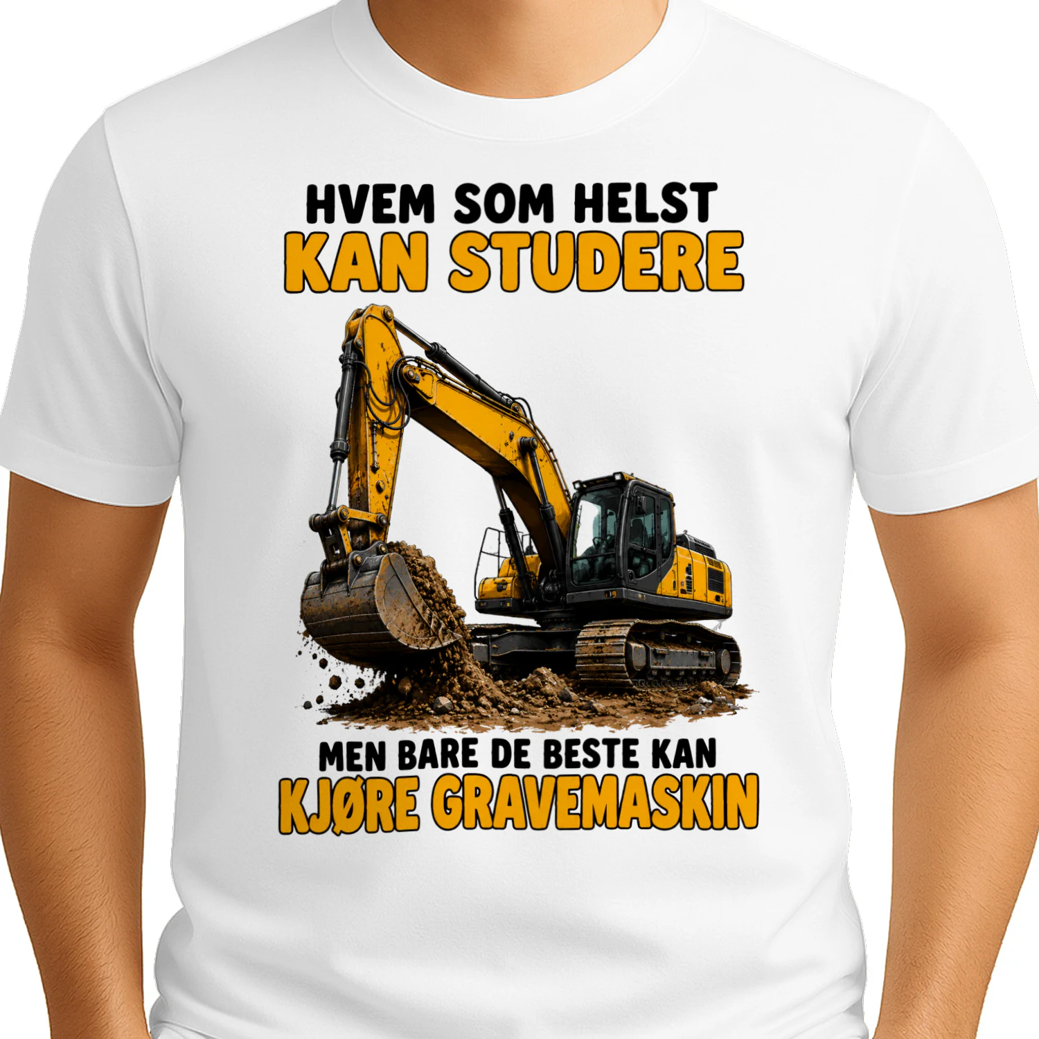 Hvem som helst kan studere, men bare de beste kan kjøre gravemaskin