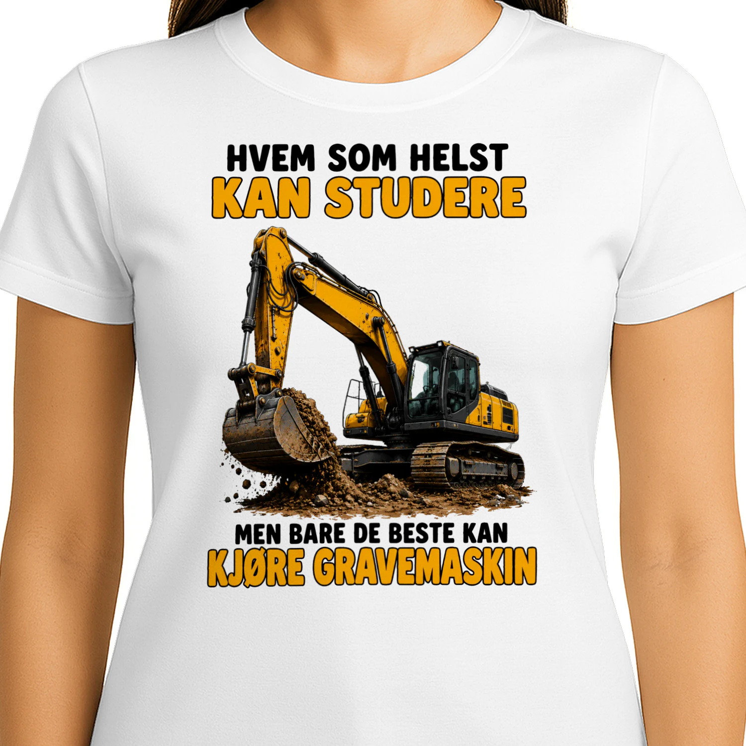 Hvem som helst kan studere, men bare de beste kan kjøre gravemaskin