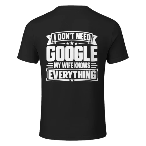 I Don't Need Google My Wife Knows Everything