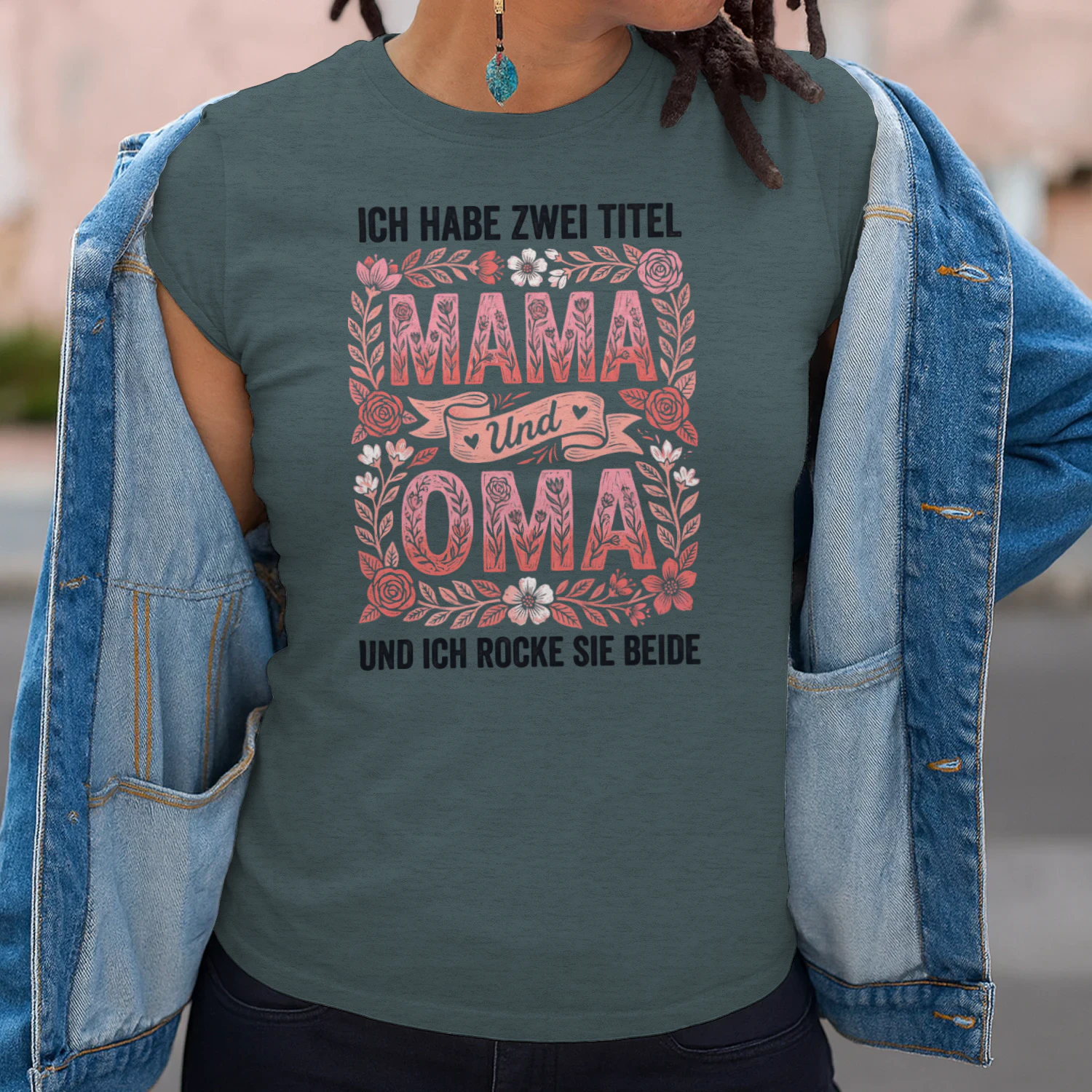 Ich Habe Zwei Titel Mama Und Oma T-Shirt — Lustiges Geschenk für Mütter und Großmütter — Muttertag Shirt