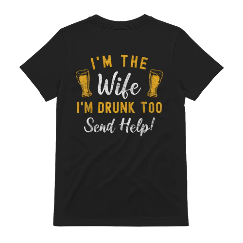 FUNNY MATCHING DRUNK WIFE HUSBAND