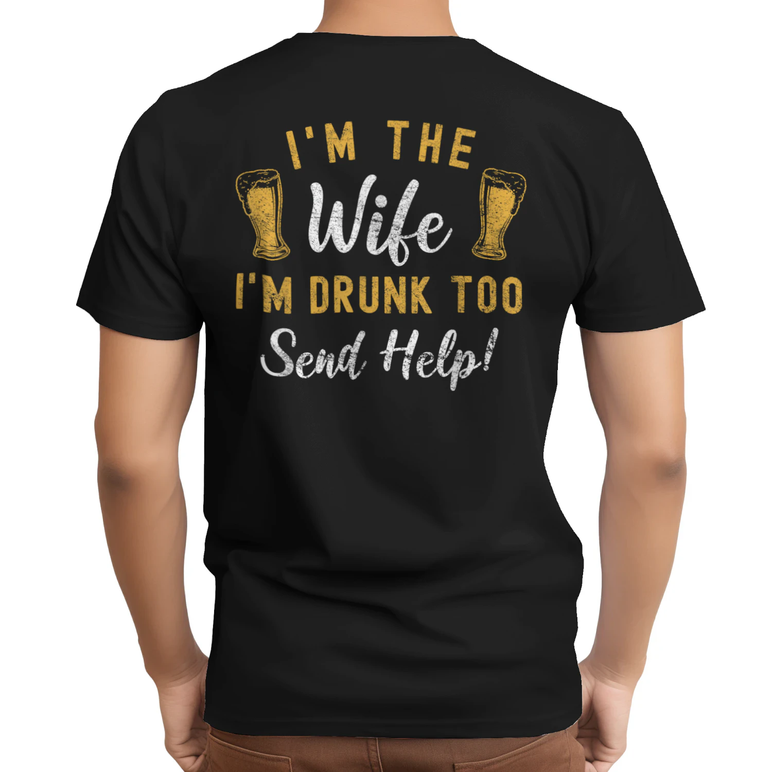 FUNNY MATCHING DRUNK WIFE HUSBAND
