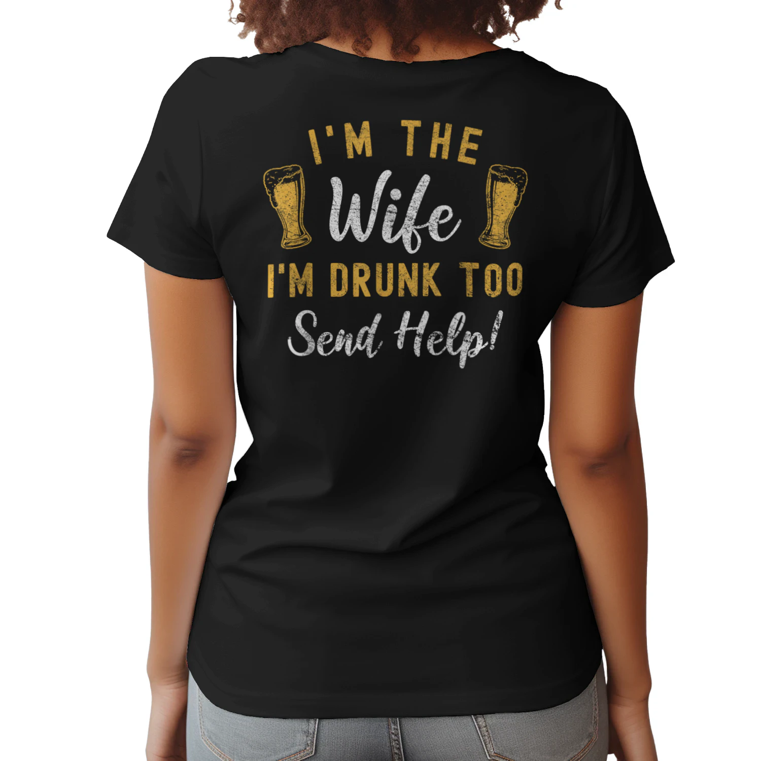 FUNNY MATCHING DRUNK WIFE HUSBAND