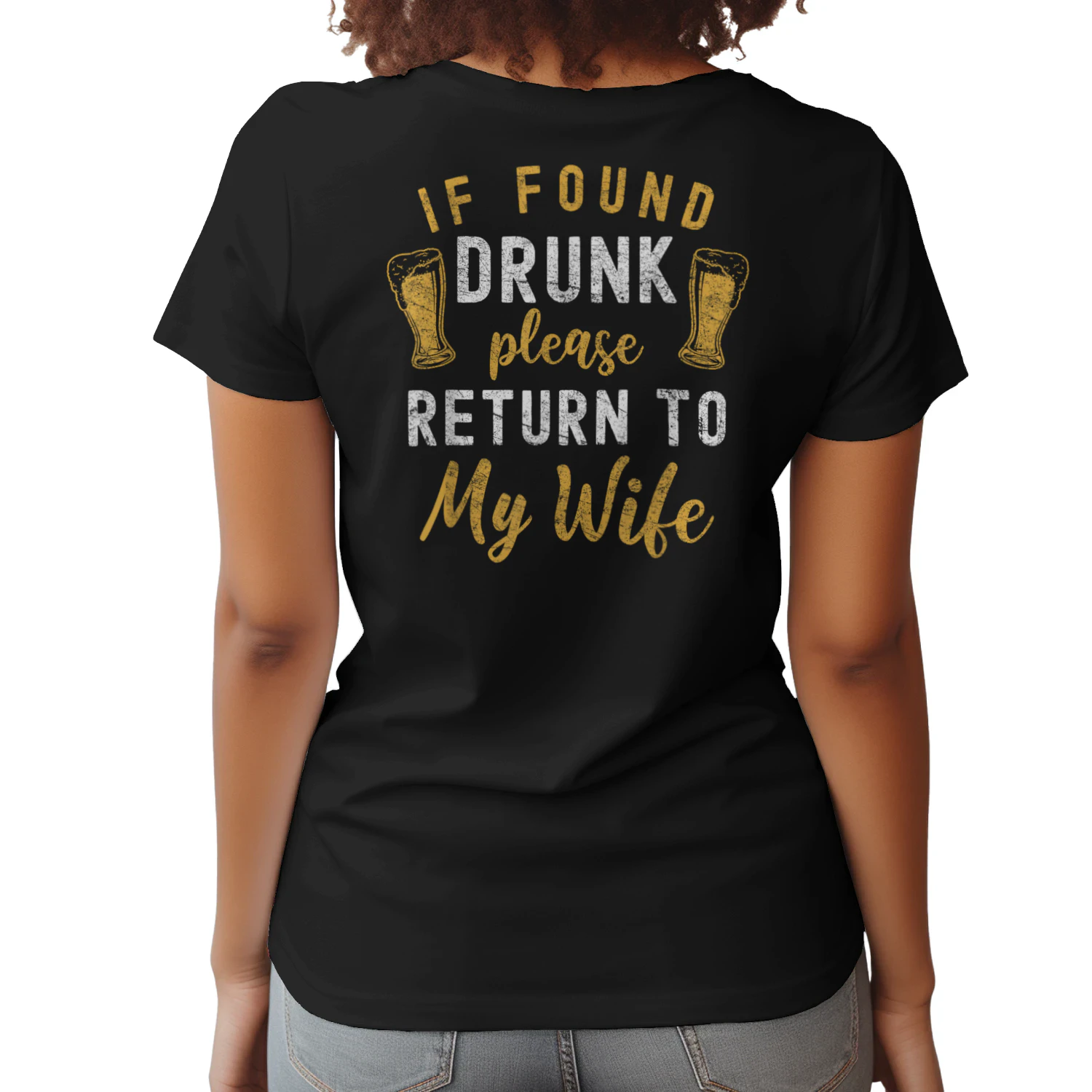 FUNNY MATCHING DRUNK HUSBAND WIFE