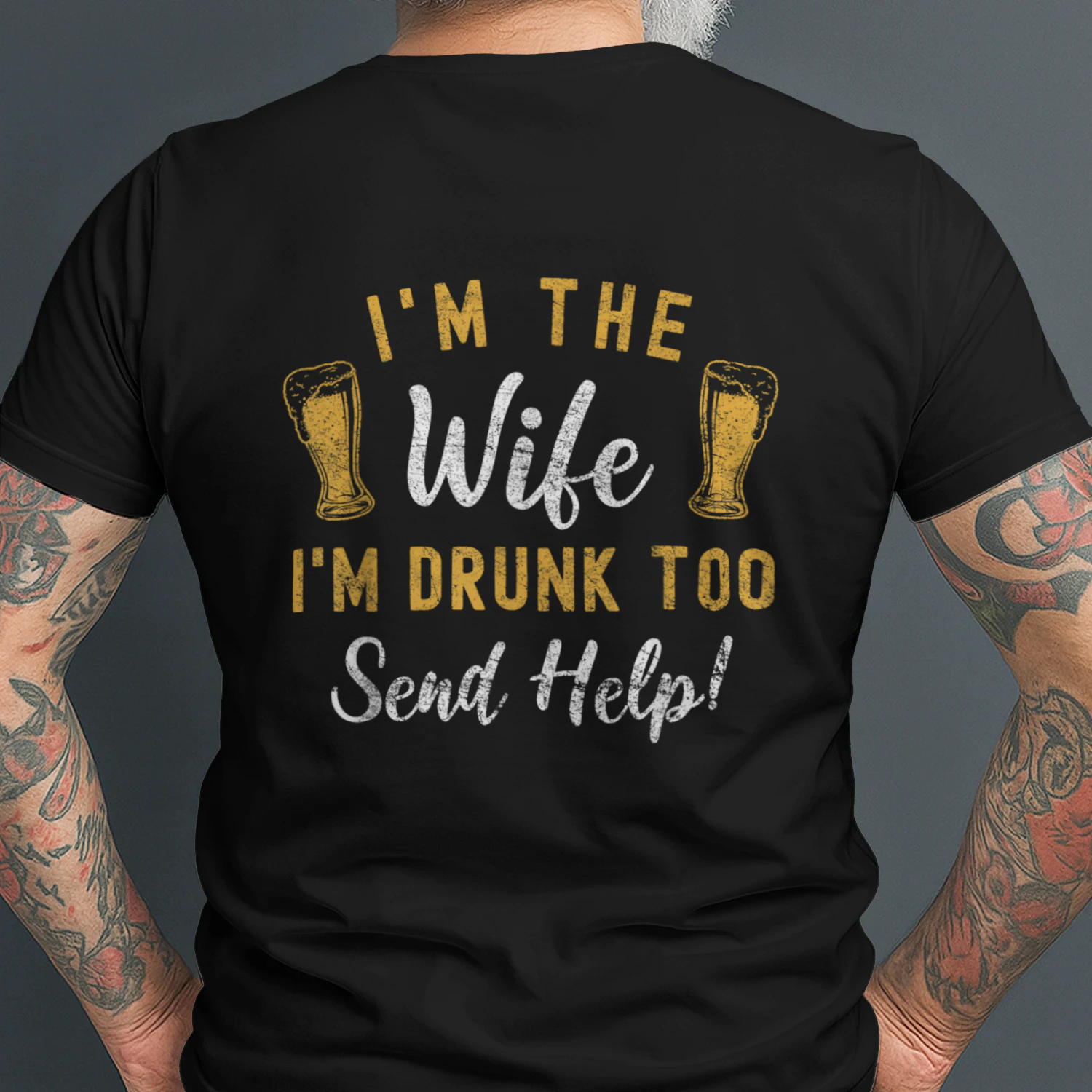 FUNNY MATCHING DRUNK WIFE HUSBAND