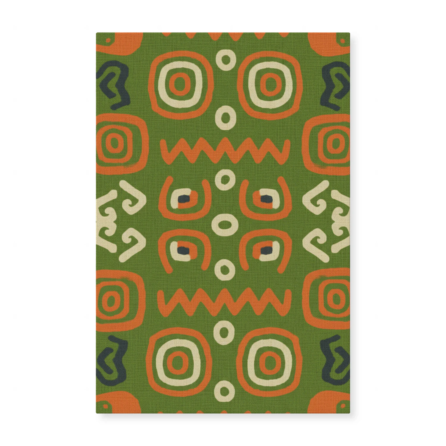Mid-Century Modern Retro Abstract Flow Pattern - Earth Tones Decor for Living Room
