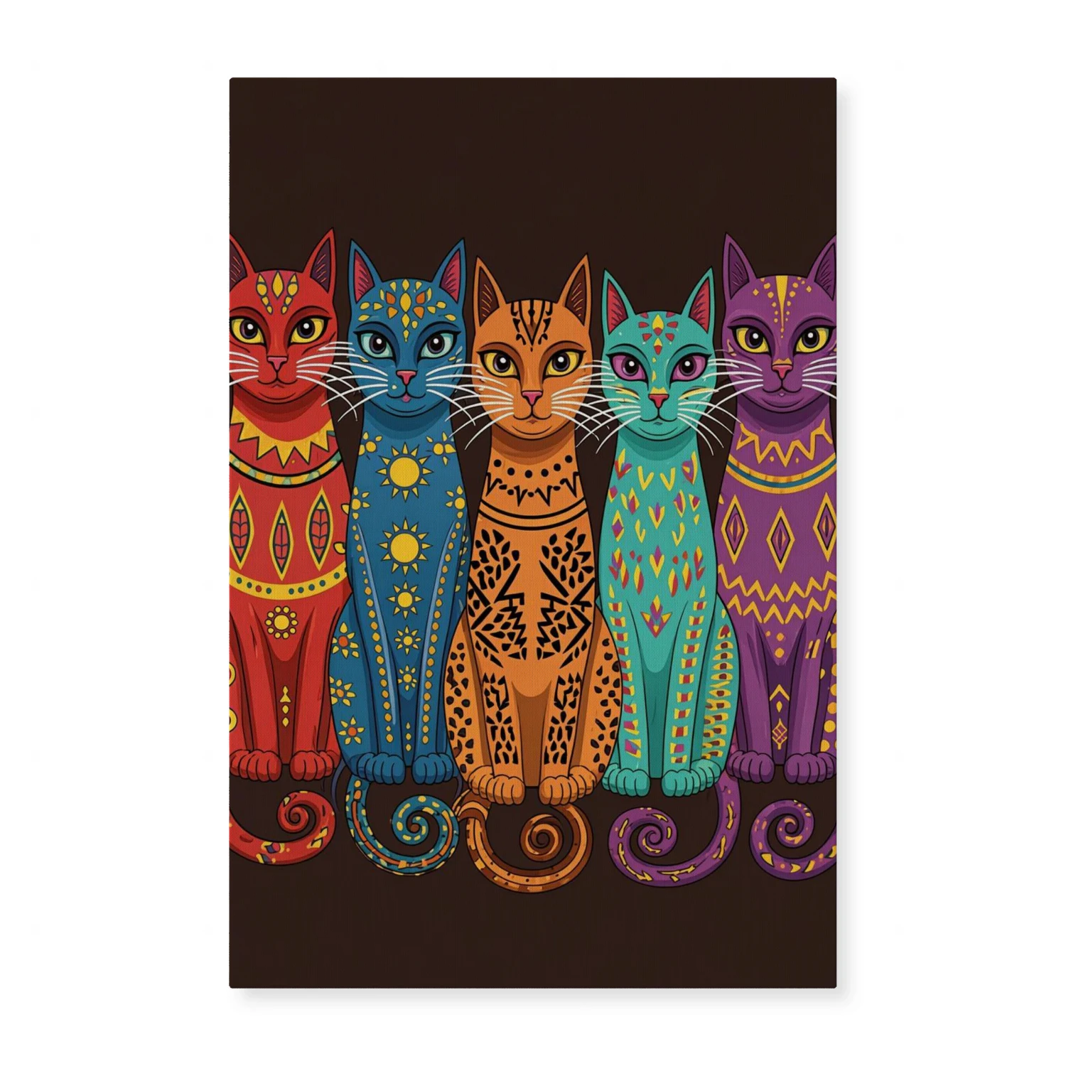 Colorful Whimsical Cats