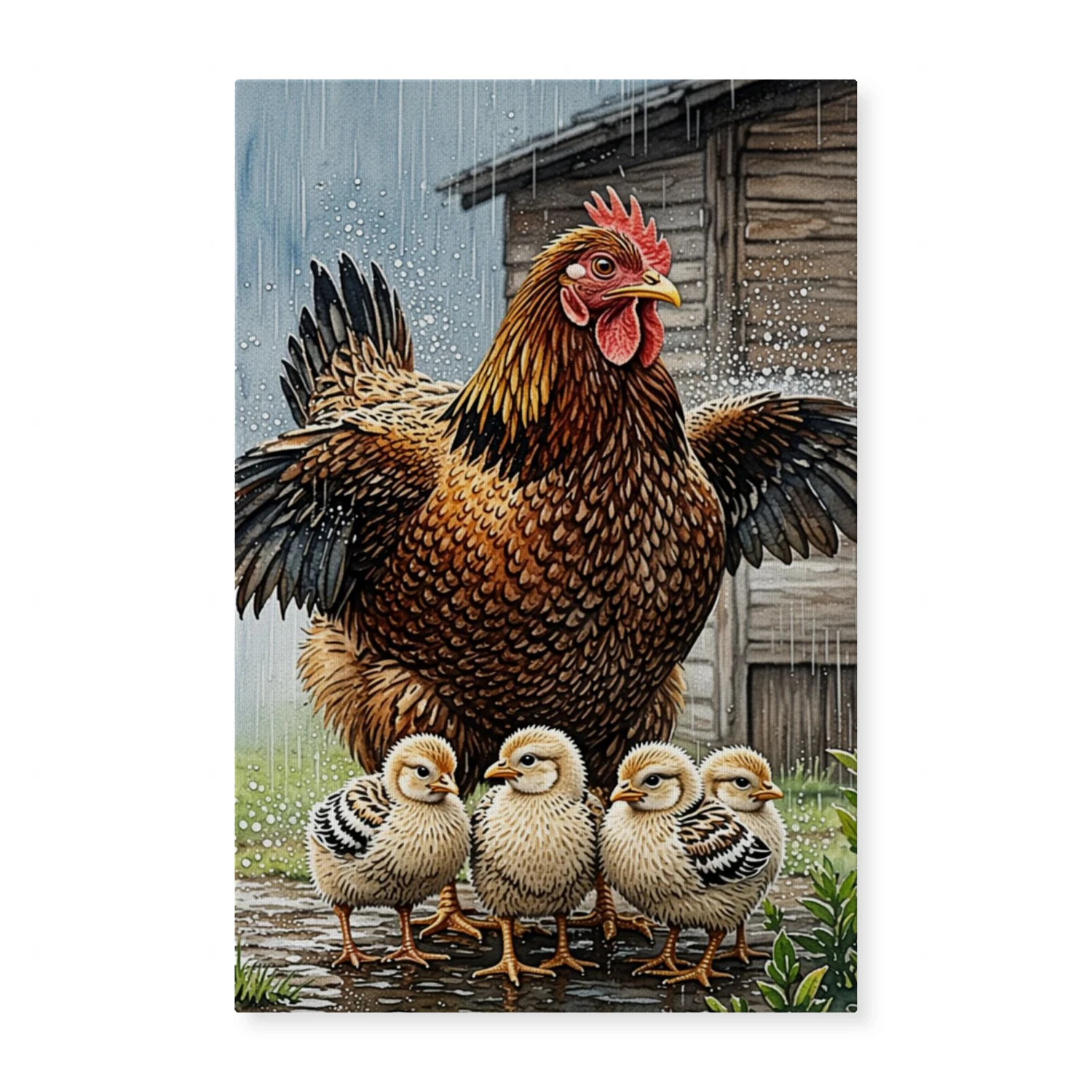 Mother Hen and Chicks