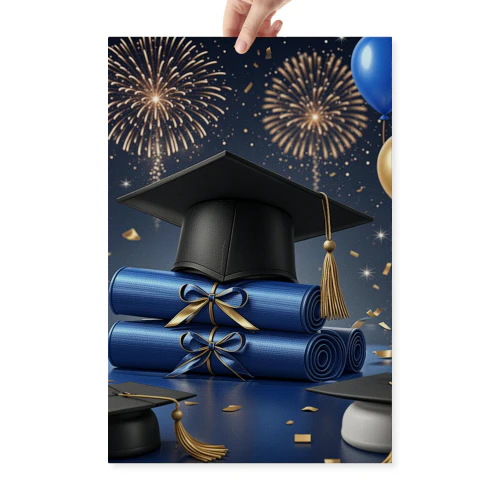 Graduation Celebration TV Frame Art