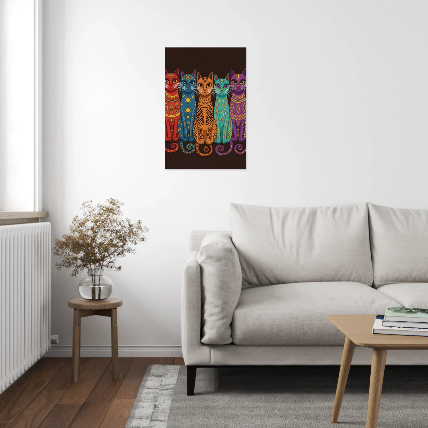 Colorful Whimsical Cats