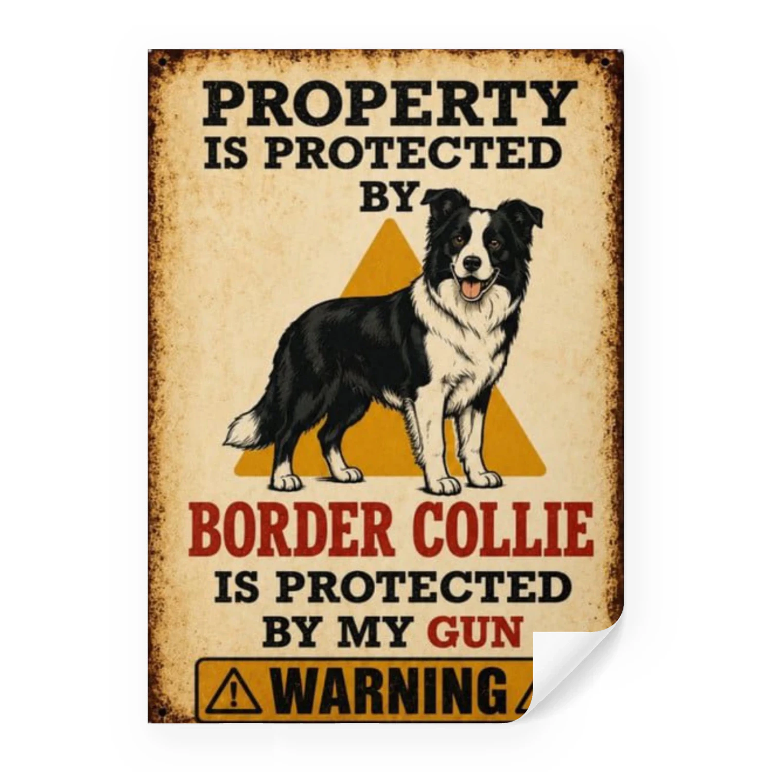 Properly Is Protected By Wall Art Border Collie