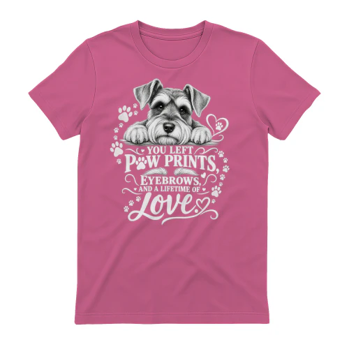 You Left Paw Prints Schnauzer