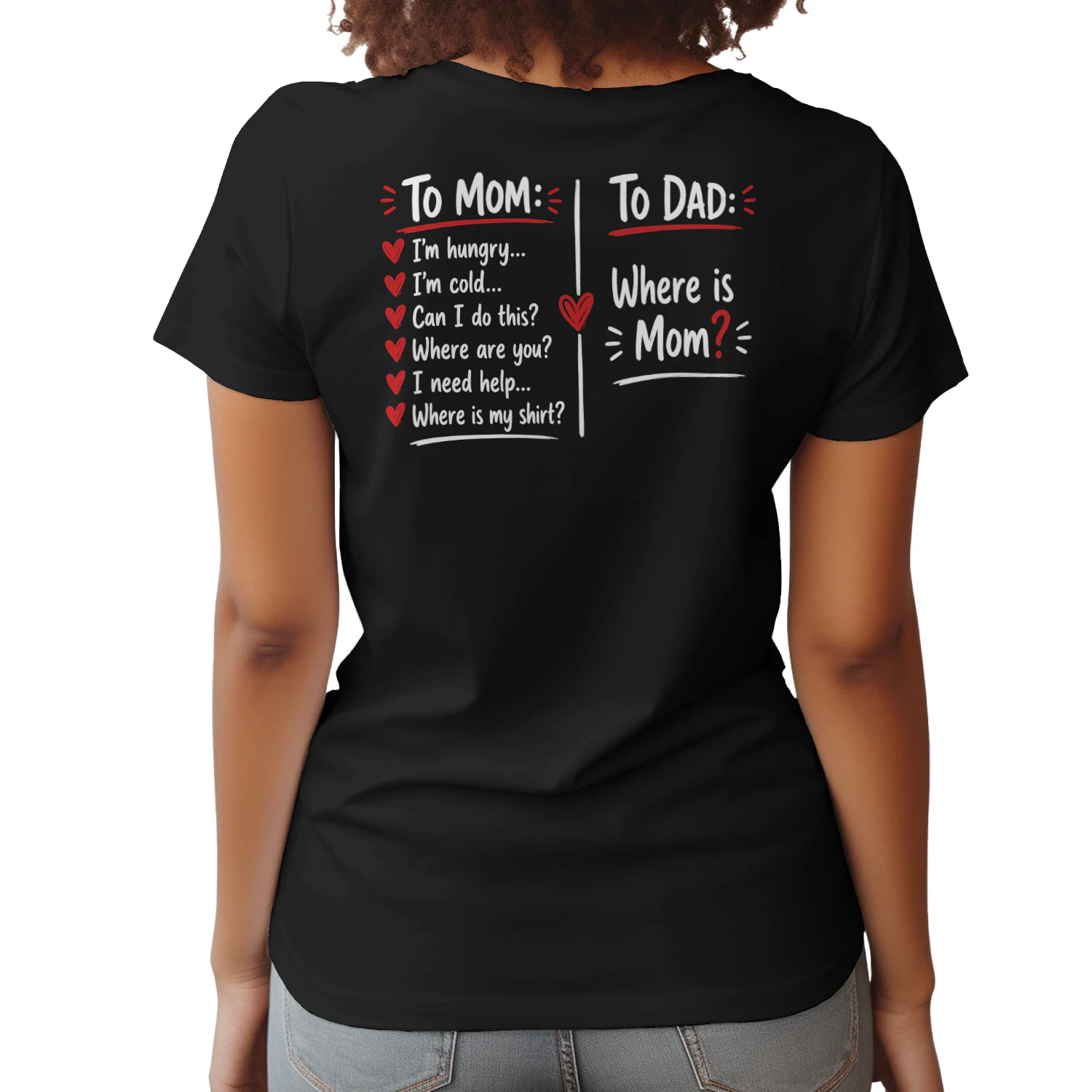 To Mom To Dad Funny Parenting Family Quote Design