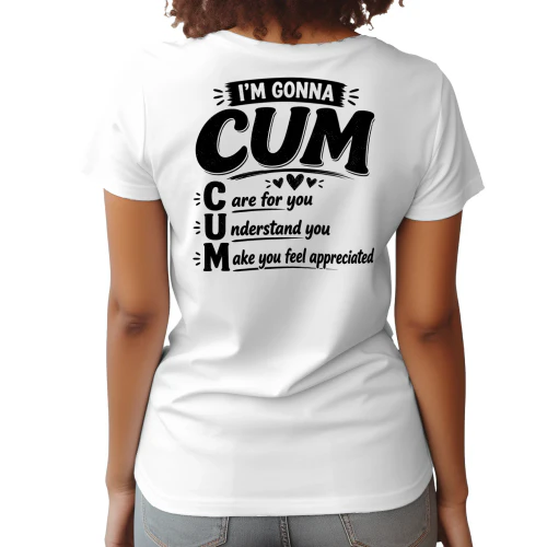 I'm Gonna Cum Acronym Joke - Dark Text