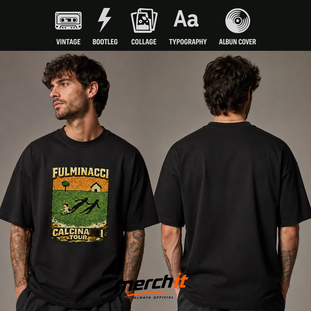 Maglietta Fulminacci- Calcinacci Tour Vintage –  Indie Pop Italiana Unisex T-Shirt 