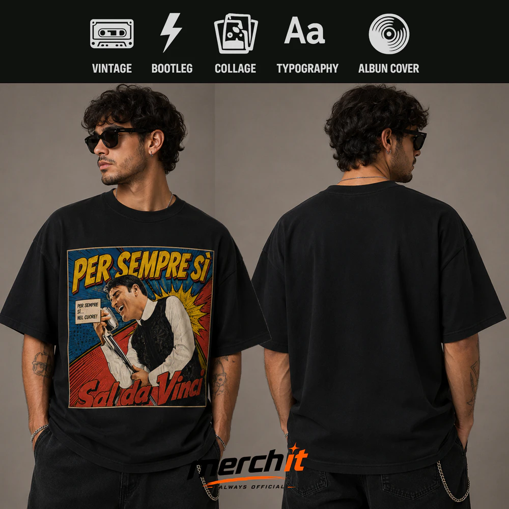 Maglietta Sal Da Vinci Per Sempre Sì – Vintage Comic Pop Art Graphic T-Shirt