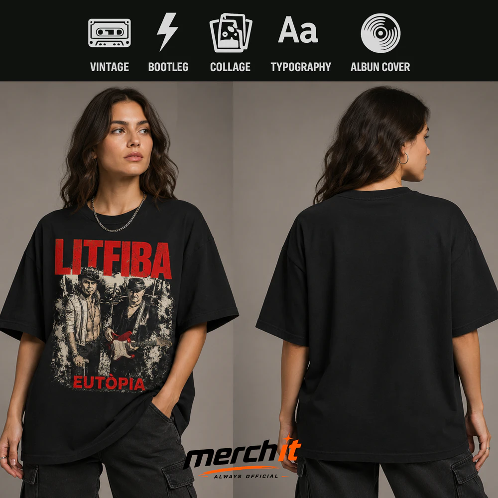 Maglietta Litfiba Eutòpia Vintage T-Shirt