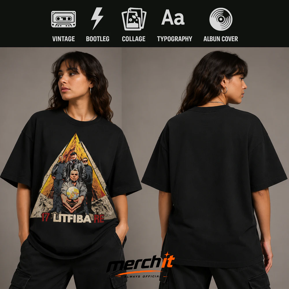 Maglietta Litfiba 17 RE Vintage T-Shirt