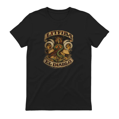 Litfiba – El Diablo – Mystical Vintage Artwork – T-Shirt