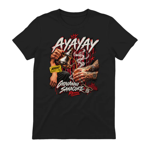 Sfera Ebbasta - Ayayay - Dark Trap Bootleg - T-Shirt