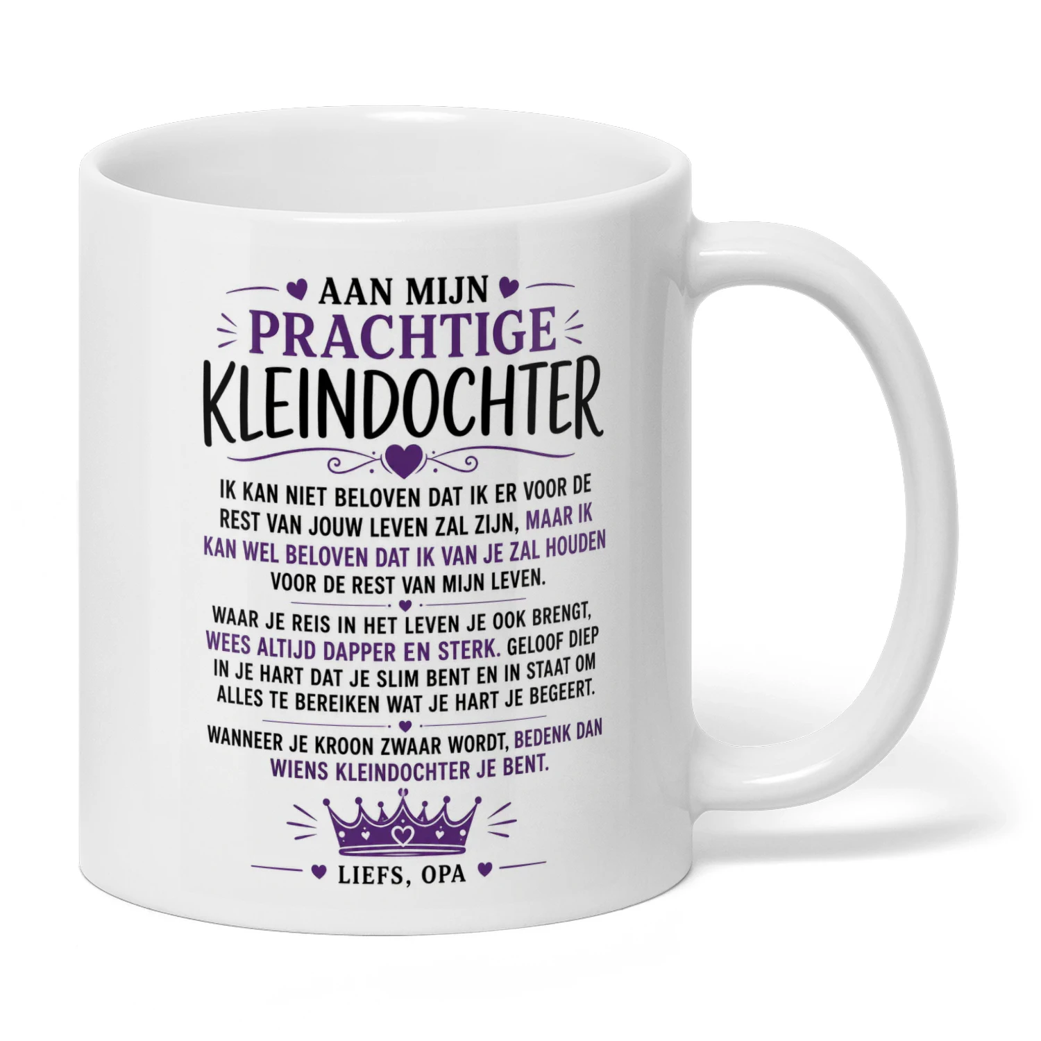 AAN MIJN PRACHTIGE    KLEINDOCHTER   OPA
