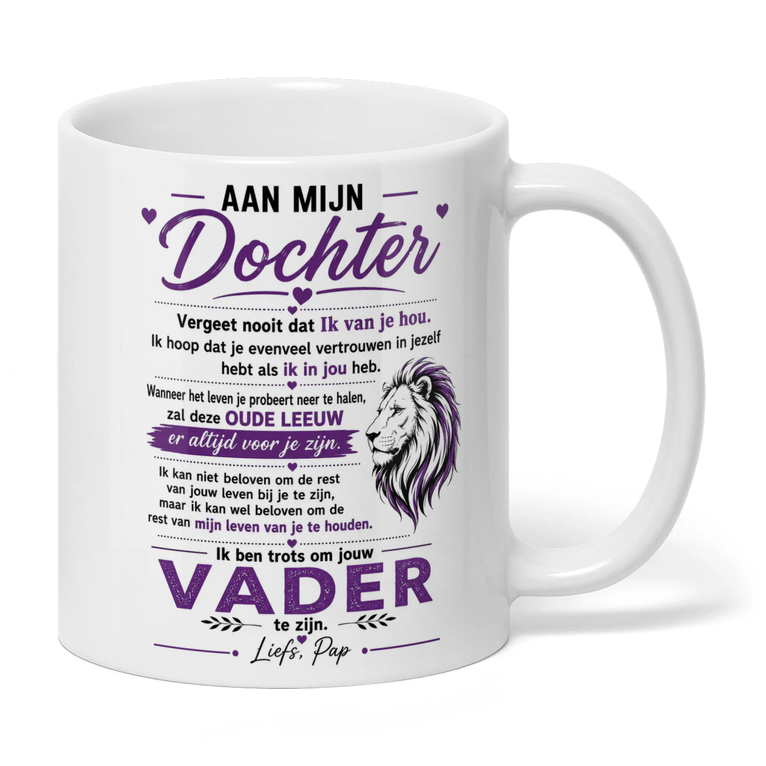 AAN MIJN  Dochter pap