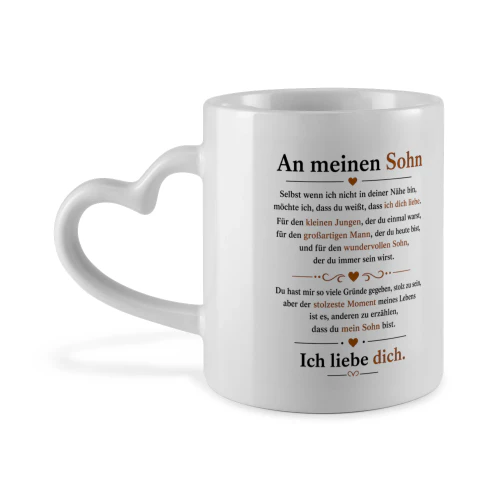 De An meinen Sohn "heart"