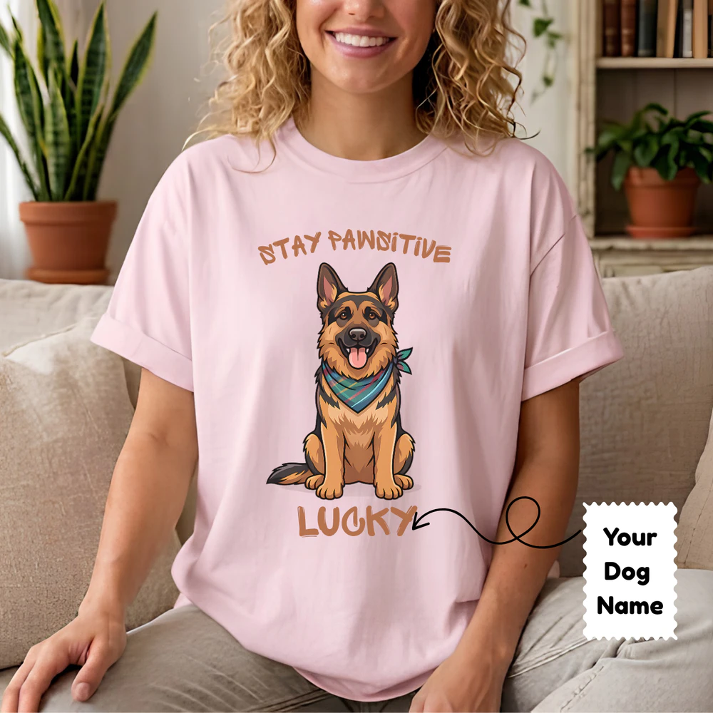 Custom Pet Name Unisex Garment-Dyed T-Shirt