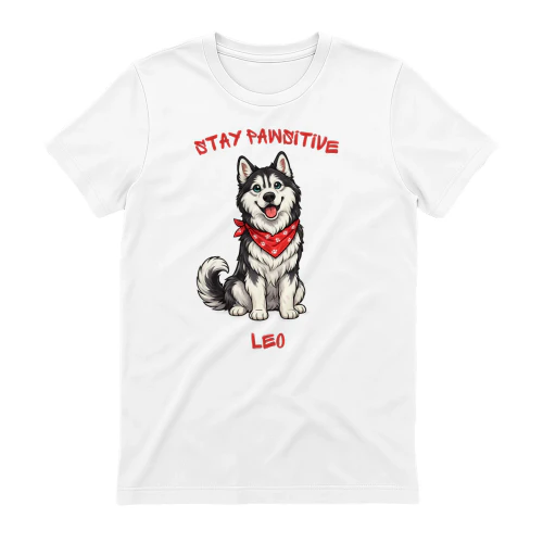Custom Husky Name Tee-Stay Pawsitive