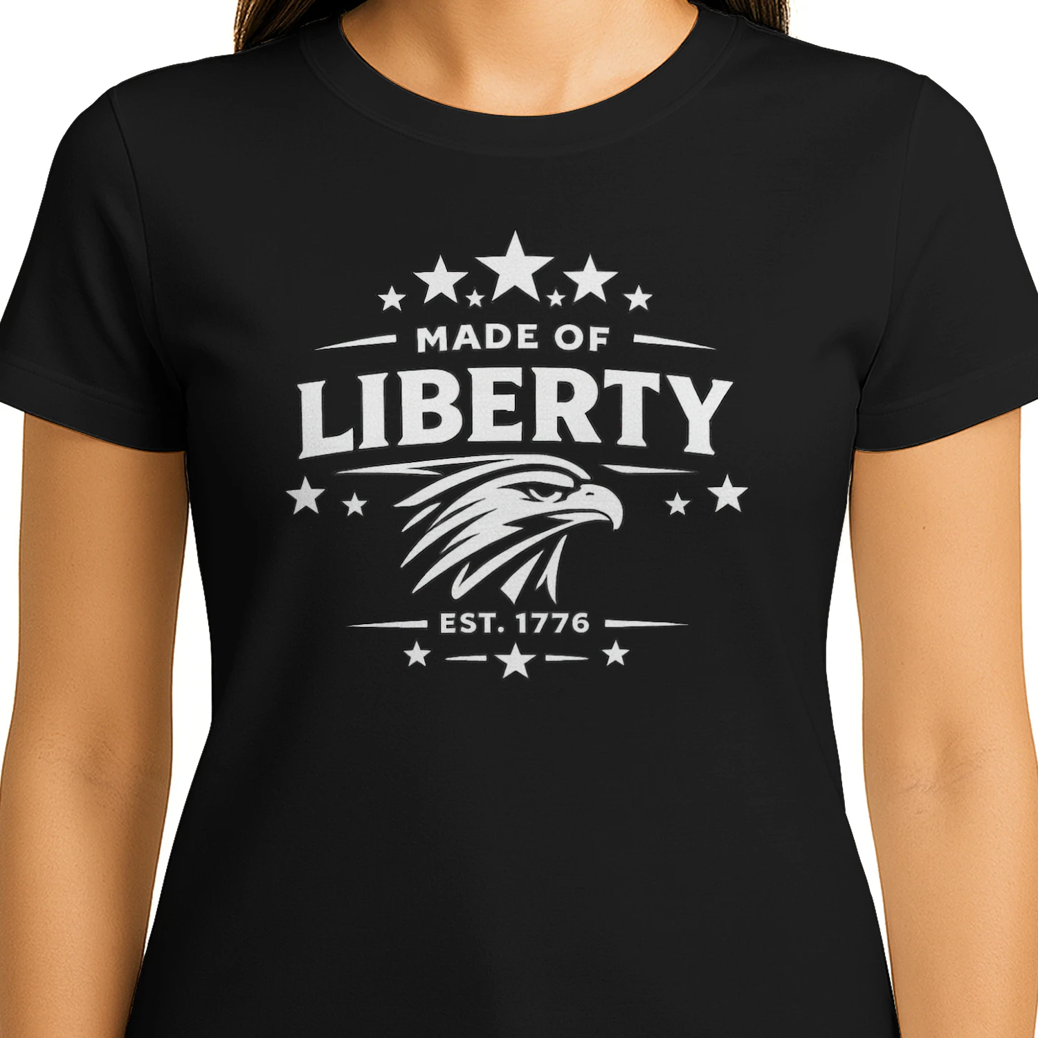 Made of Liberty Patriotic USA Independence Day T-Shirt