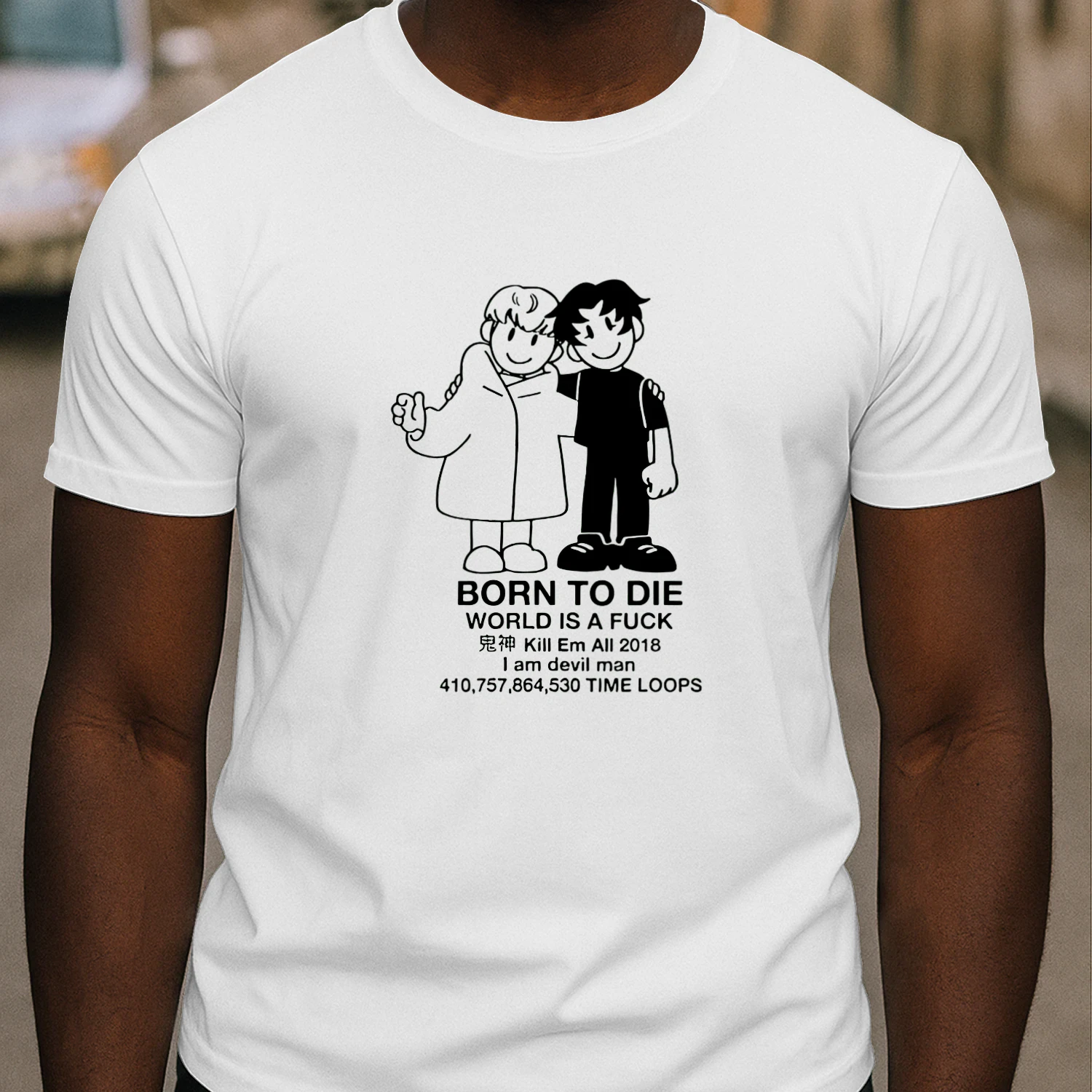 Devilman Premium Cotton T-Shirt | Anime Streetwear Apparel