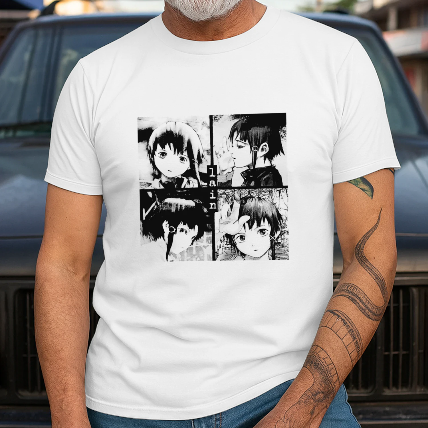 Serial Experiments Lain Cyberpunk T-Shirt | Premium Anime Tee