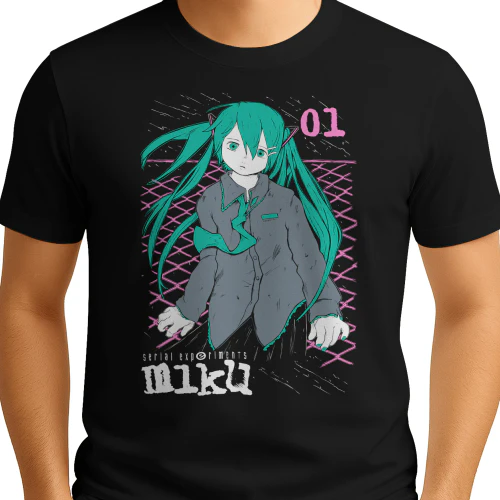 Serial Experiments Lain Anime Graphic T-Shirt  