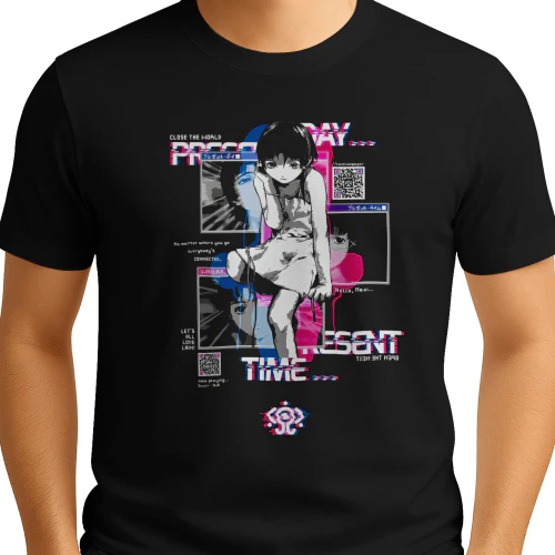 Serial Experiments Lain Anime Graphic T-Shirt  