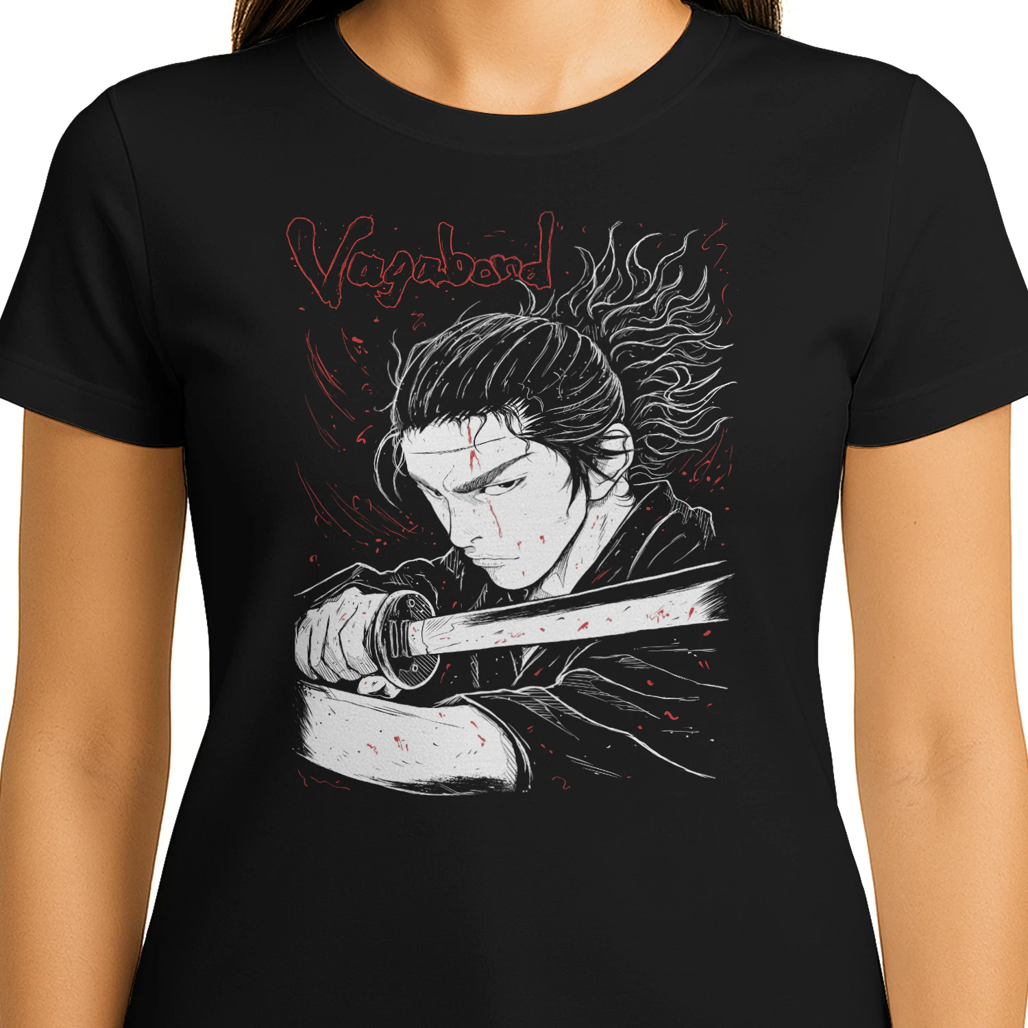 Vagabond Samurai Graphic T-Shirt | Unisex Manga Tee
