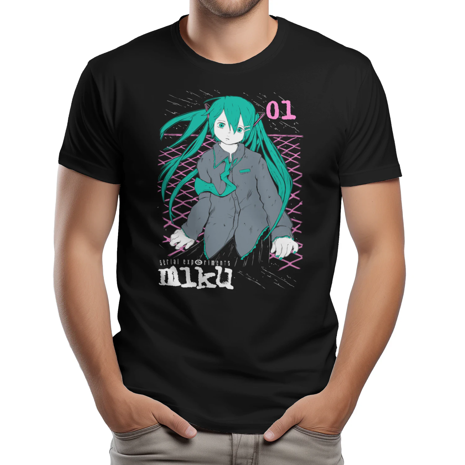 Lain Iwakura Graphic T-Shirt | Serial Experiments Lain Anime Shirt