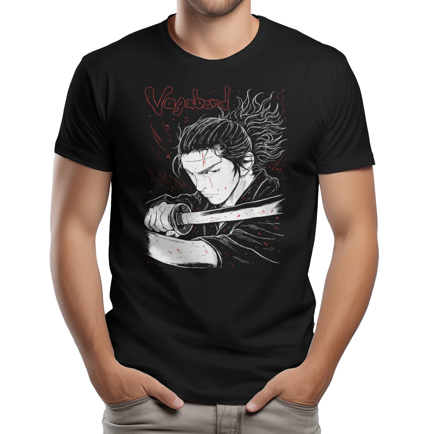 Vagabond Samurai Graphic T-Shirt | Unisex Manga Tee